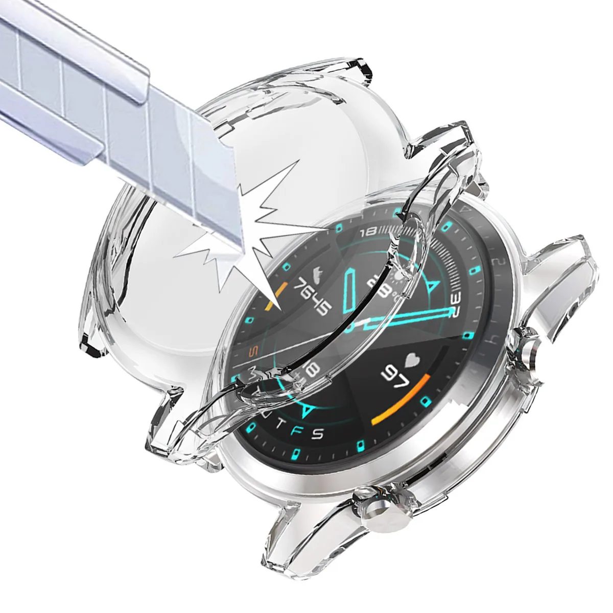 Фото Защитный силиконовый чехол для смарт-часов HUAWEI Watch GT Runner GT3 GT2 Pro 2e - купить по Защитный силиконовый чехол для смарт-часов HUAWEI Watch GT Runner GT3 GT2 Pro 2e - купить по