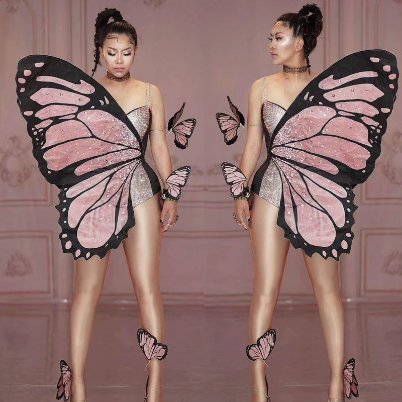 Женский сексуальный боди с крыльями бабочки 2022 костюмы для косплея на Хэллоуин