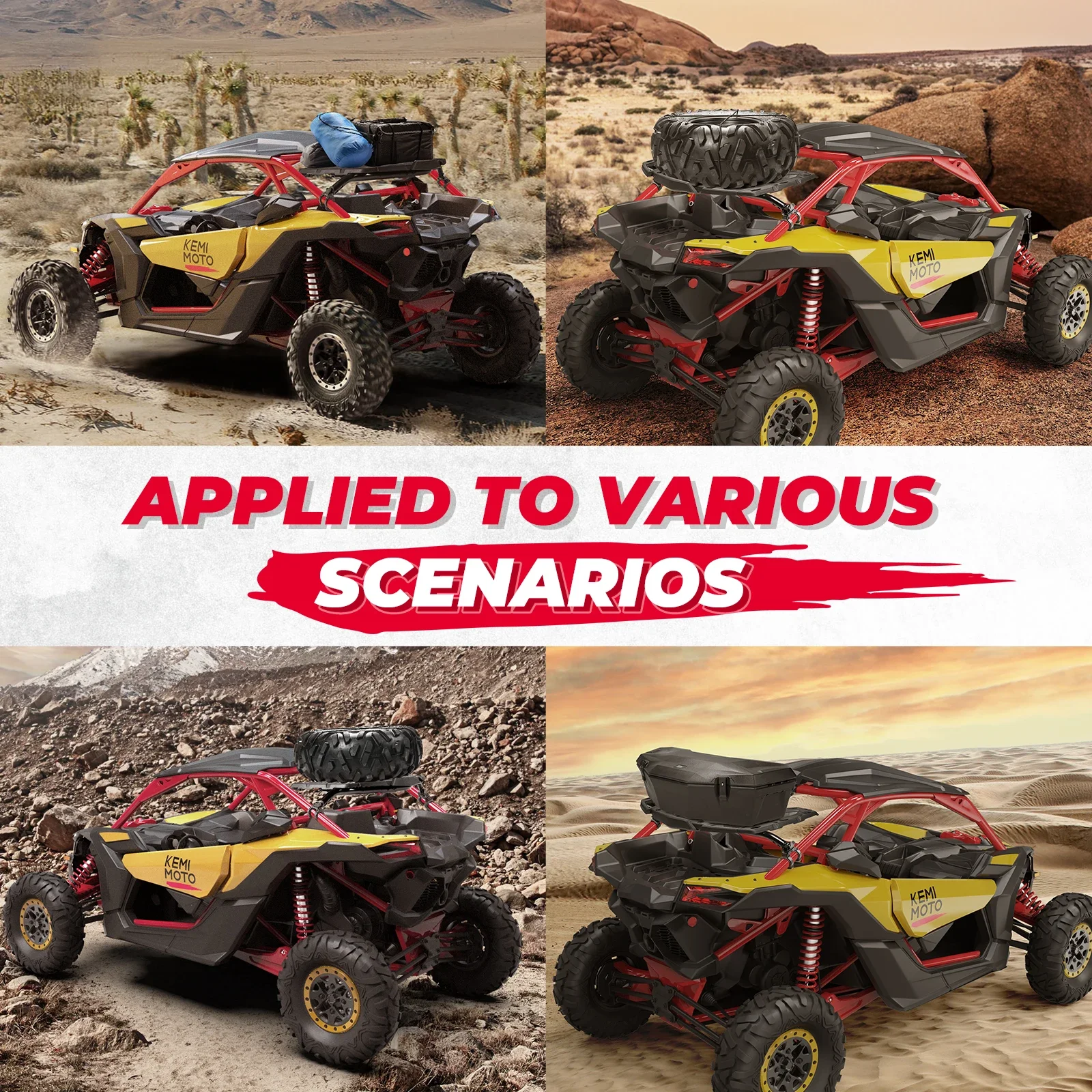 KEMIMOTO UTV LinQ поворотная запасная шина комплект задних багажников для багажа Can-am