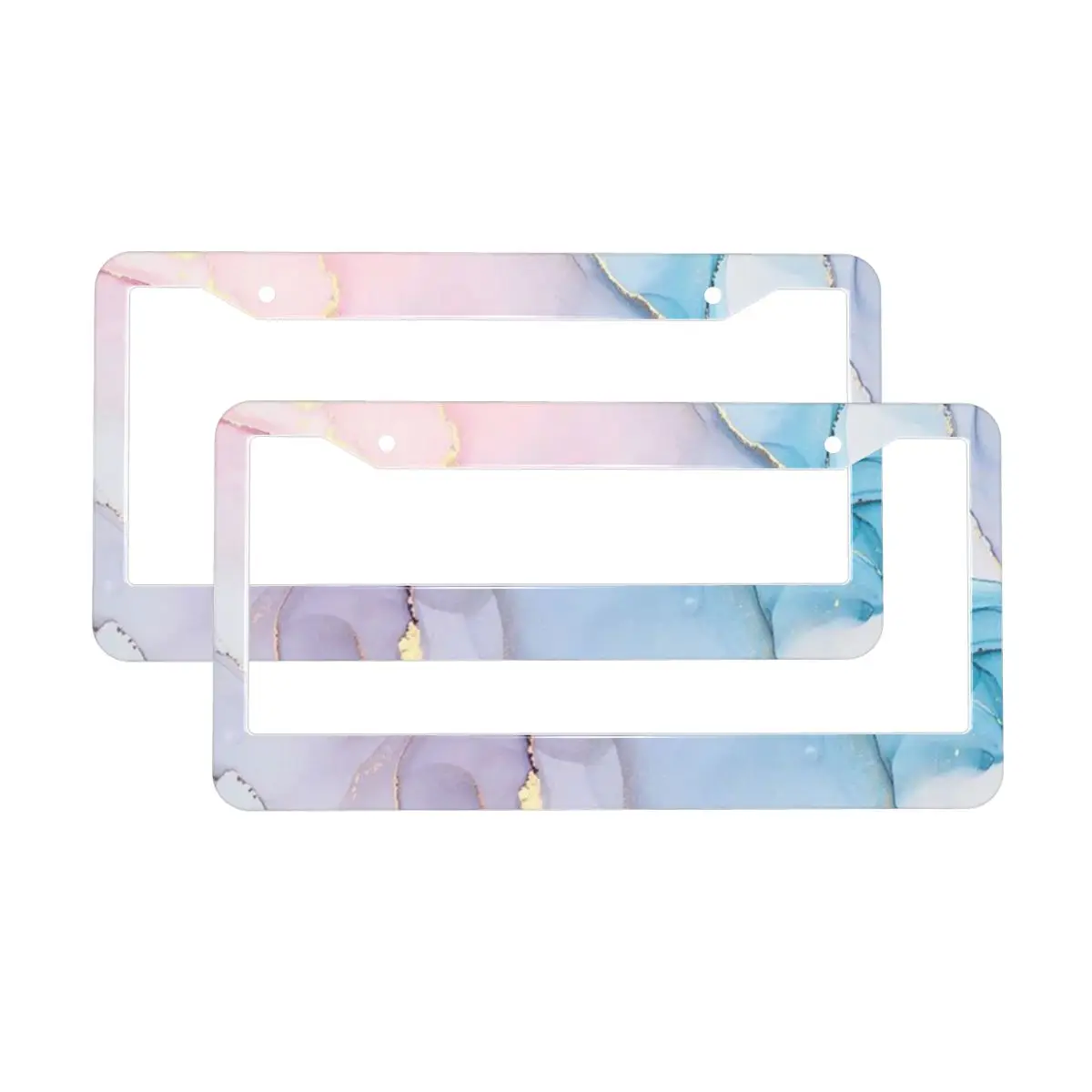 

Universal Aluminum Alloy US Car License Plate Frame Cover Auto Accessory Waterproof Number Plate Holder Car plate frame