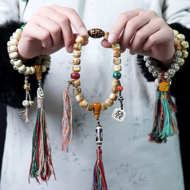 Ювелирные изделия тибетские аксессуары браслет из кости яка рога костяные