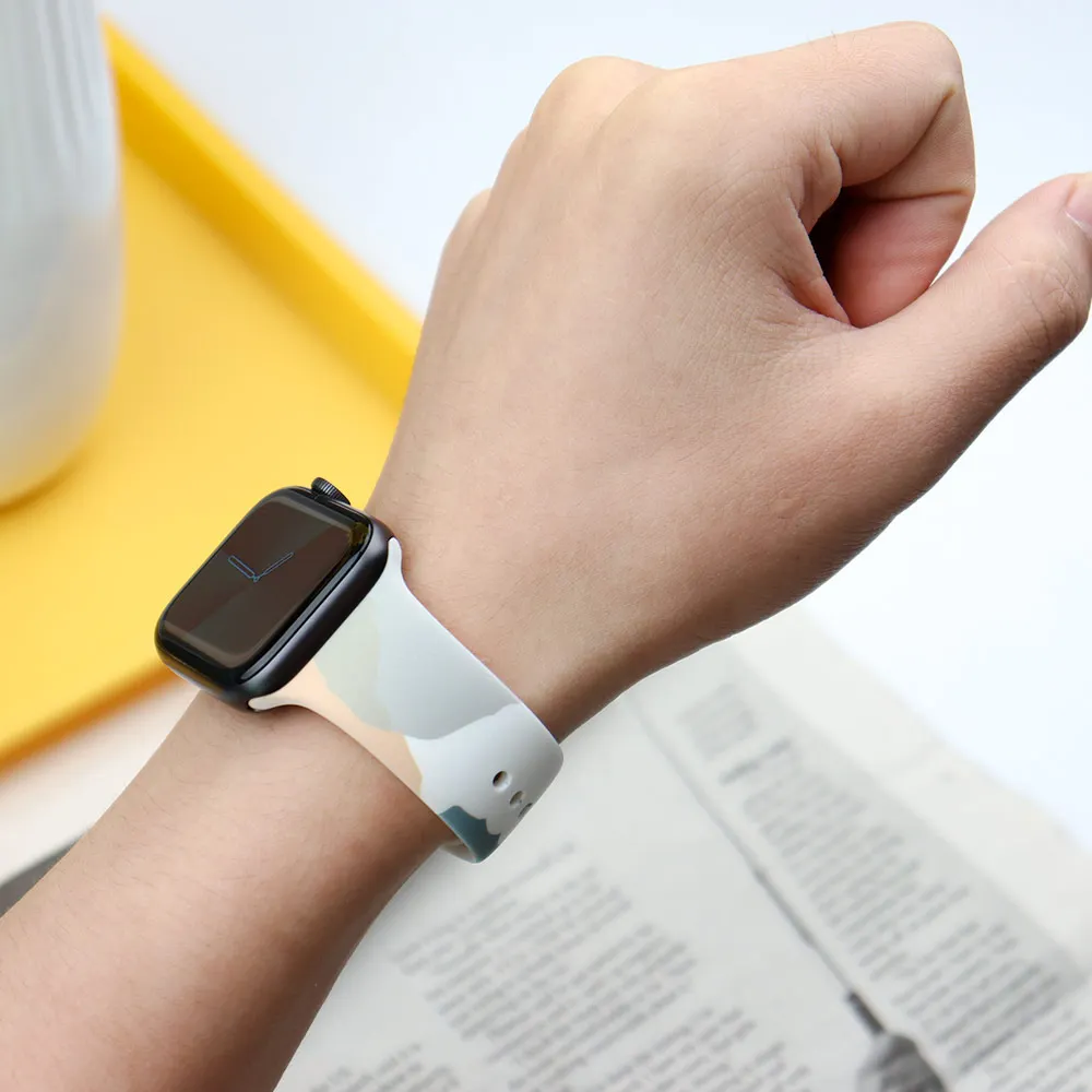 Ремешок для часов Apple Watch 40 мм 44 38 42 аксессуары Iwatch Series 6 SE 5 4 3 | Наручные часы