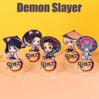 demon slayer anime figure cute acrylic stand model tanjirou nezuko zenitsu inosuke exquisite desktop ornaments collection