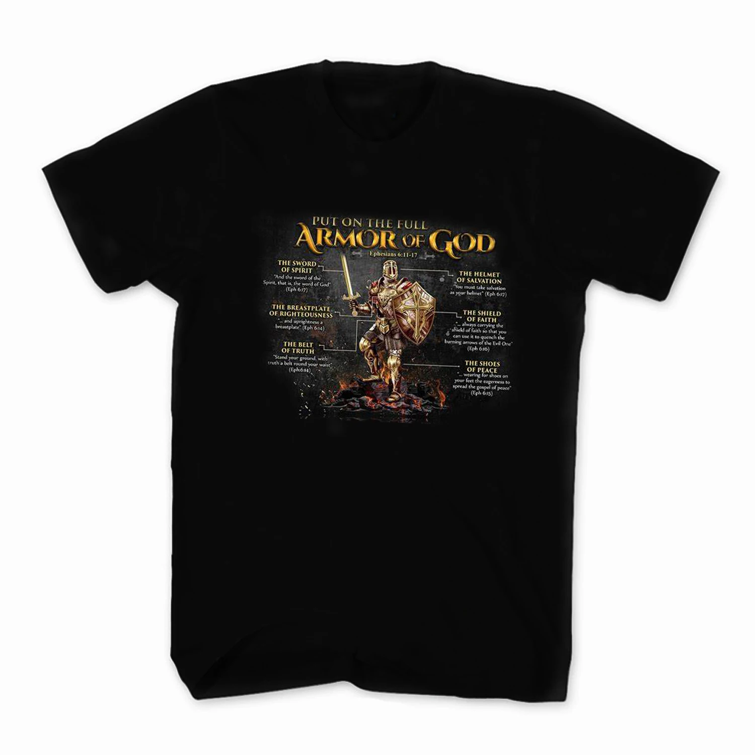 

Armor of God Knights Templar Crusaders T-Shirt 100% Cotton O-Neck Summer Short Sleeve Casual Mens T-shirt Size S-3XL