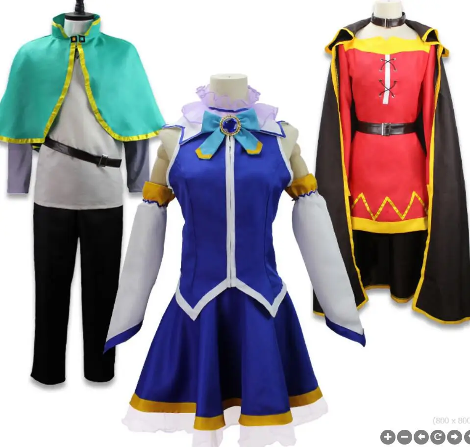 

Косплей Megumin KonoSuba Бог благословения этому чудесному миру Косплей Костюм магические девушки Satou Kazuma плащ костюм Aqua платье