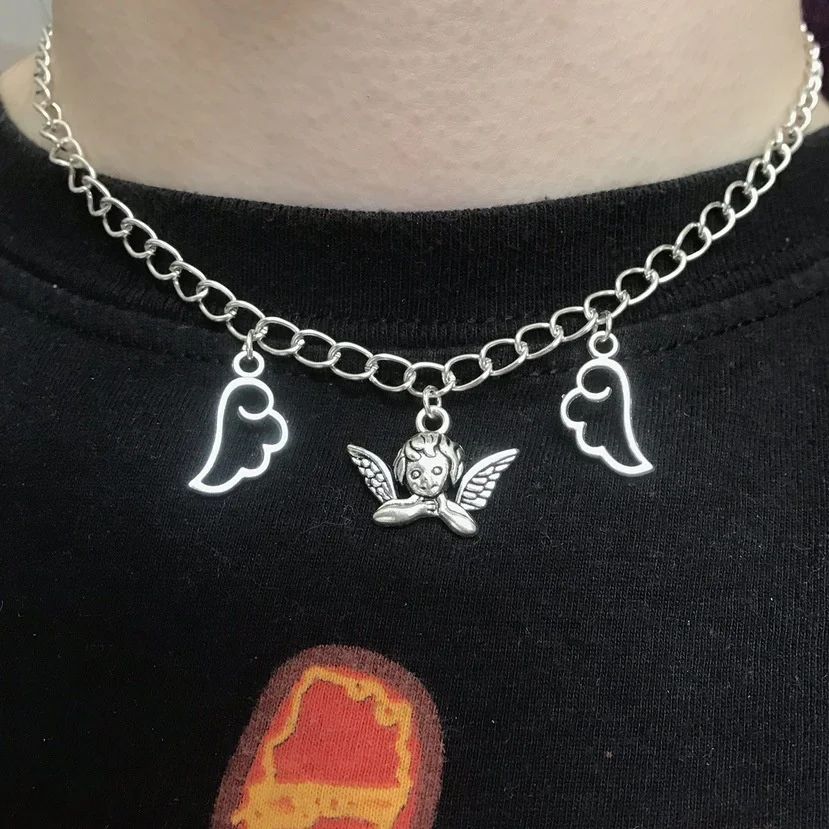 

Ins titanium steel lock necklace versatilemen and women fashion hip-hop couple silver retro jewelry neck chain