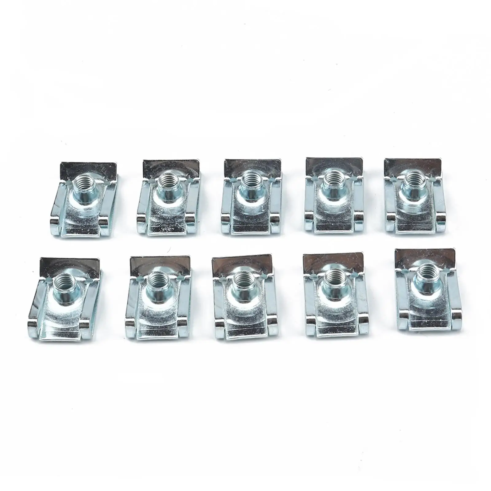 

10Pcs M5 Clip Nut Steel Fastener Clip Fixing Panel for Automobile Replacement Accessories Spare Parts Durable