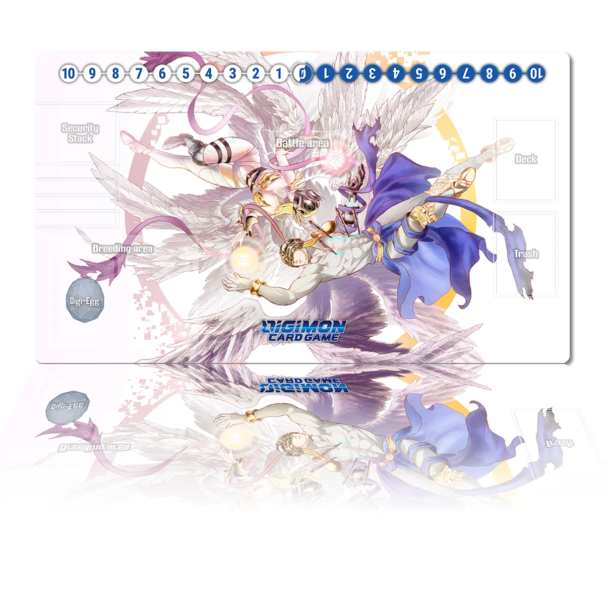 

Игровой коврик Digimon Angemon Angewomon, игровой коврик для настольных игр TCG, геймерская карта, коврик для мыши с аниме, персонализированный Настольны...