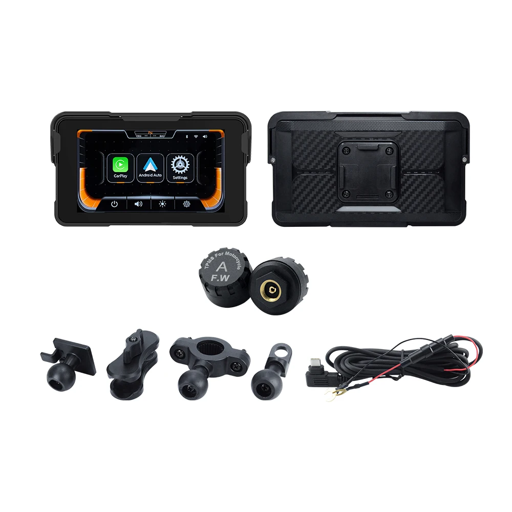 

EKIY 5-дюймовый беспроводной Carplay Android Auto Мотоцикл Carplay Мотоцикл Навигация GPS Дисплей Монитор Мотоцикл GPS Экран