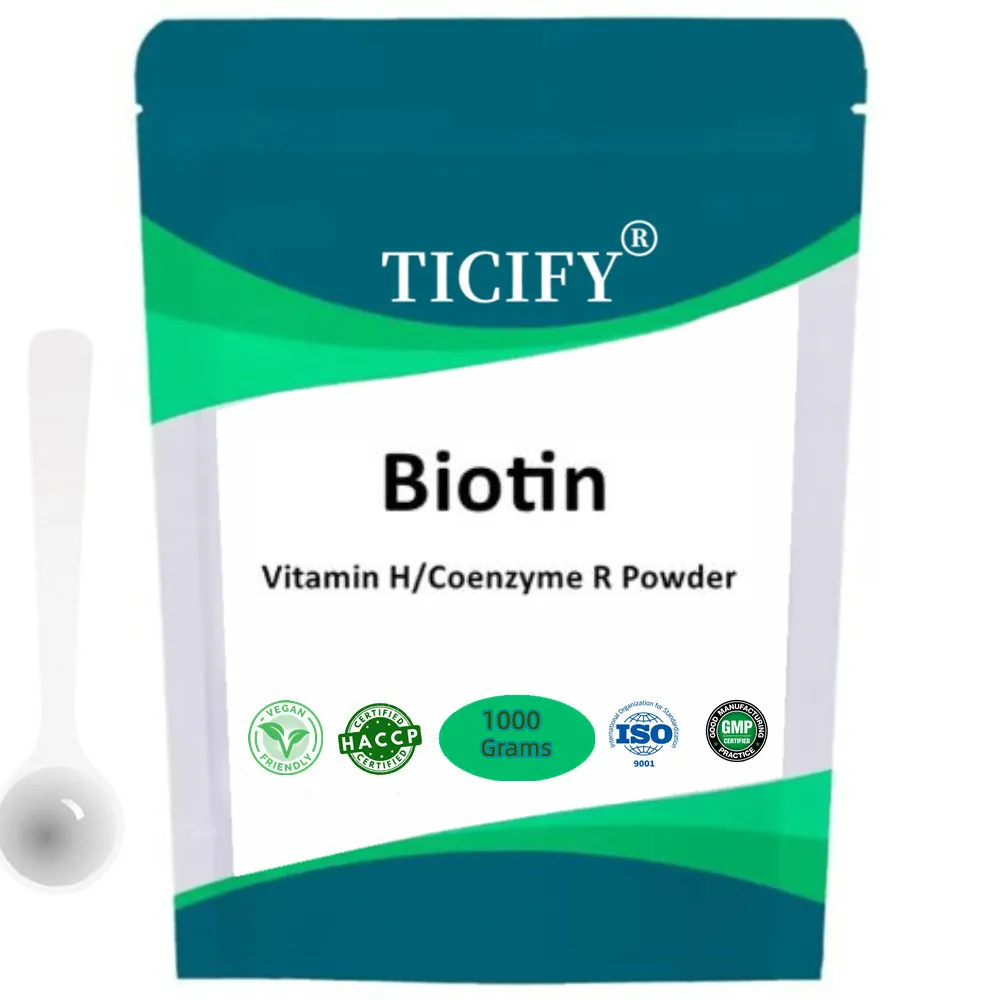 

50-1000 г горячая Распродажа Biotin, витамин H/коэнзим R, бесплатная доставка