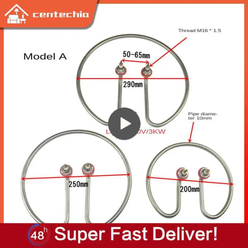 

5/8/10PCS 10mm Complete Specifications Water Heating Rod Hot Water Buckets Electric Heating Pipe Boiling Water Buckets