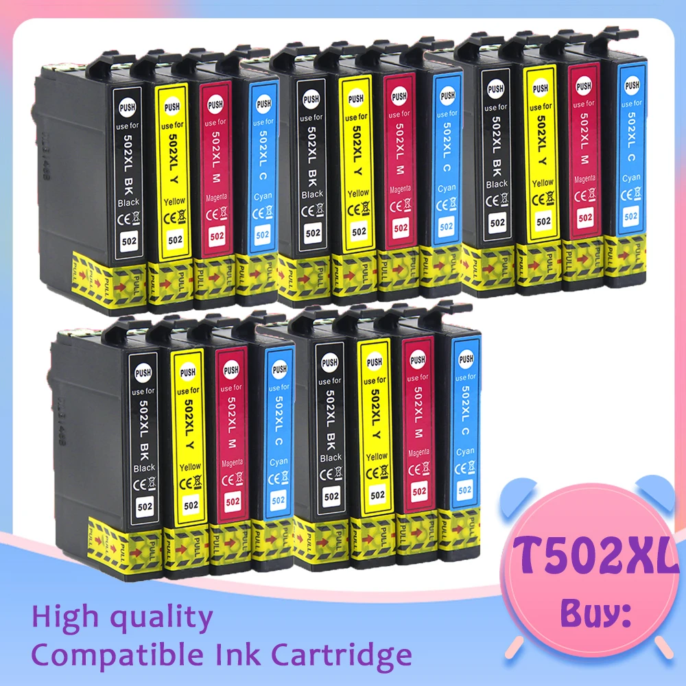 T502XL 502 502XL full Ink Cartridge with Chip Compatible for epson XP5100 xp5105 WF2860 WF2865 printers