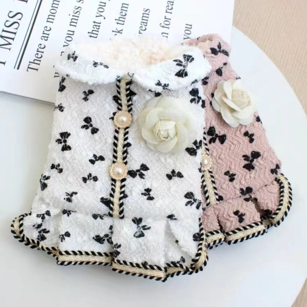 

Pet Princess Dress Winter Autumn Fashion Wool Skirt Cat Sweet Warm Sweater Small Dog Cute Vest Puppy Coat Yorkie Poodle Marchis