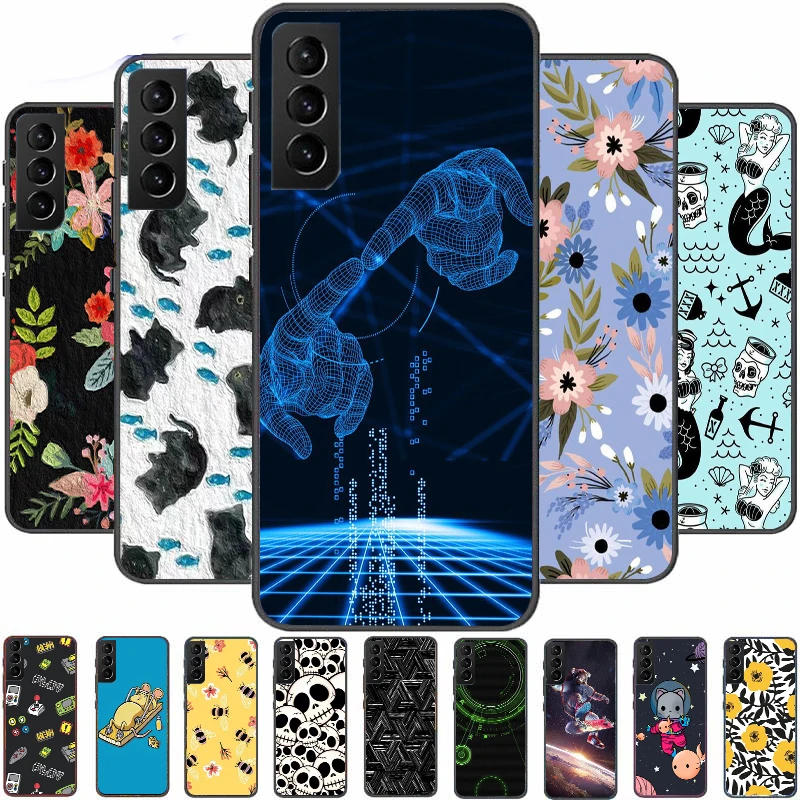 

Tpu Case For Samsung Galaxy S21 Ultra Plus FE 5G Cases coque TPU Back Cover GalaxyS21 fe galaxy S 21 Black Bumpers