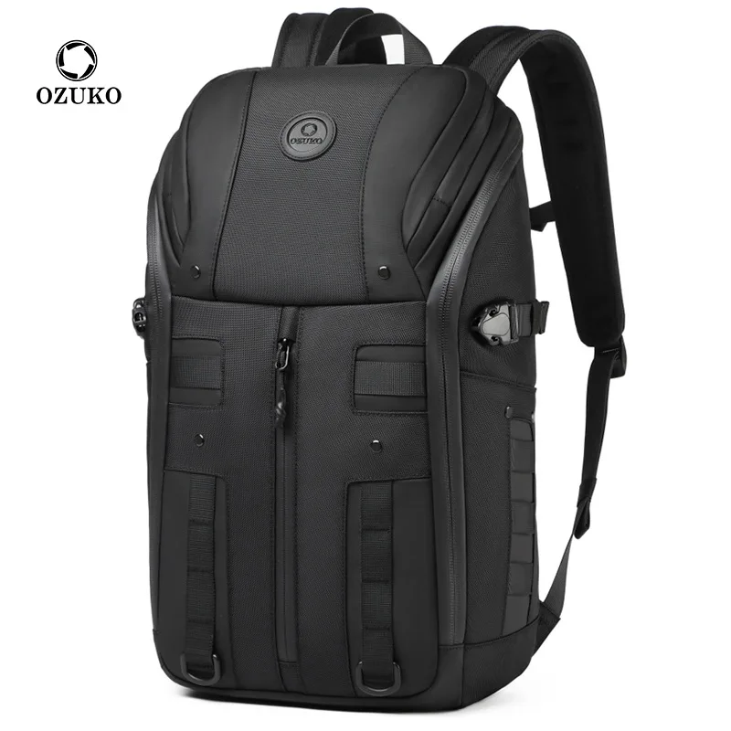 

Ozuko New Travel Shoulder Bag Business Commuter Computer Backpack Large Capacity Multifunctional Waterproof Men's Bag mochila