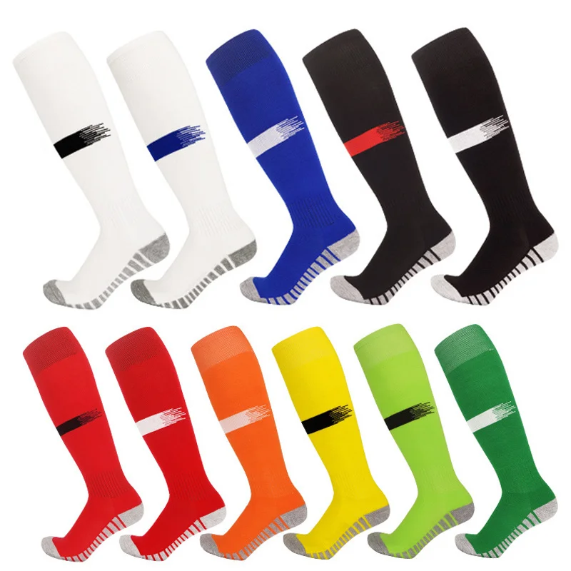 

Socks Adults 2023 Kids Sports Soccer Men Knee High Towel Bottom Breathable European Football Club Training Running Long Stocking