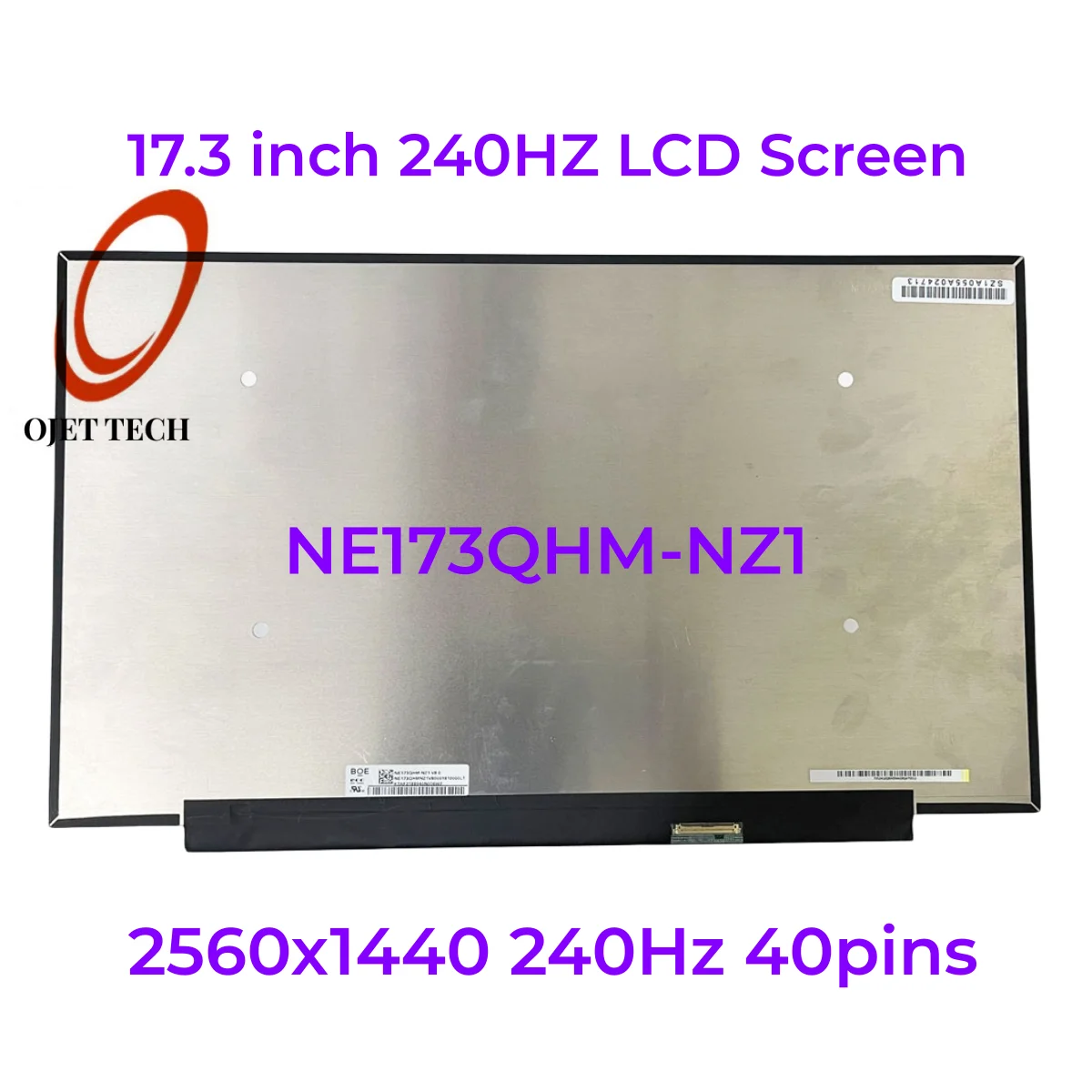 ЖК-экран WQHD2K 17,3 Гц для ноутбука, диагональ 240 дюйма, для ASUS ROG Strix G17 G713 G733 FA707 2560x1440 240 Гц, 40-контактный разъем