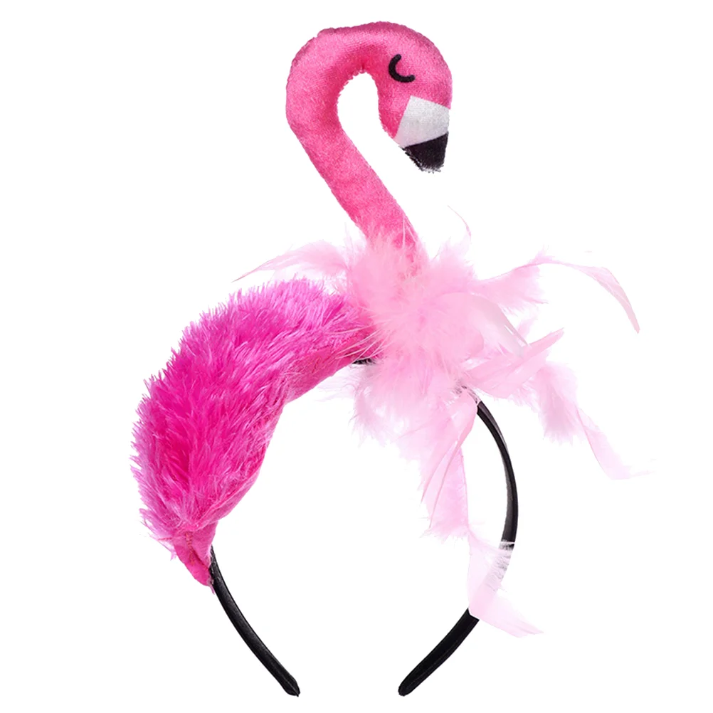 

Аксессуары для волос в виде фламинго, ободок для волос, украшение для волос (розовый), 1 шт.