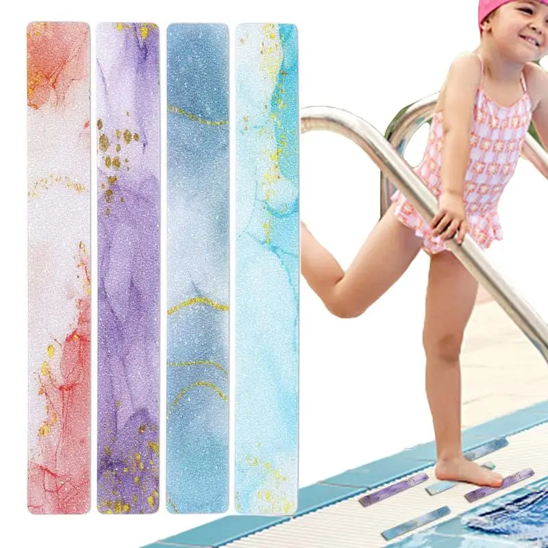 

Non-Slip Bathtub Stickers 24 PCS Safety Bathtub Strips Non Slip Colorful Strips Shower Treads To Prevent Slippery For Bath Tub