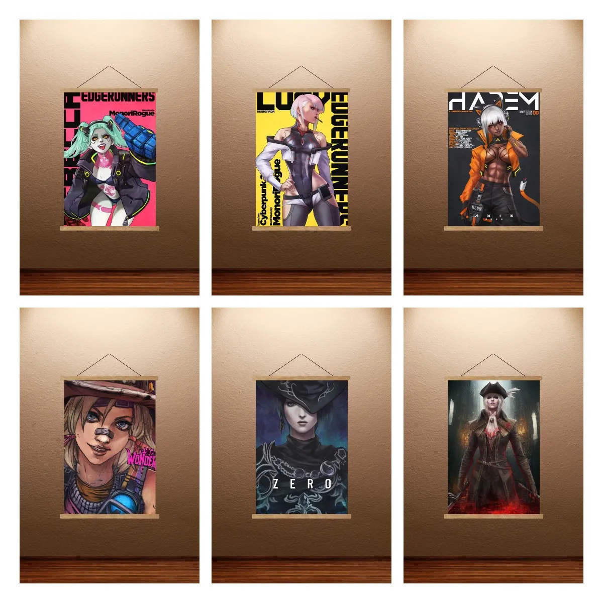 Постер с изображением небольших чудес Тина постеры из аниме Edgerunners Настенный