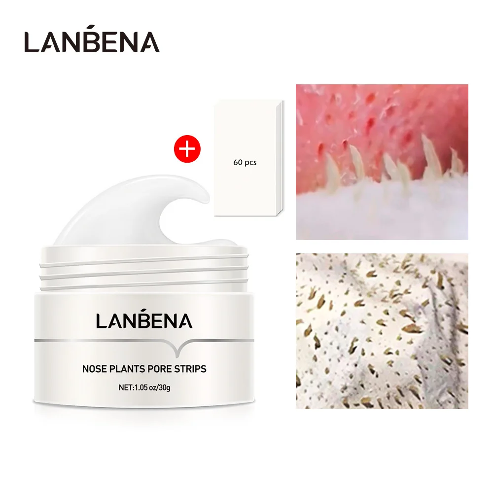 

LANBENA Nose Face Mask Pore Strip Tearing Black Mask Blackhead Remover Peeling Acne Treatment Unisex Deep Cleansing Skin Care