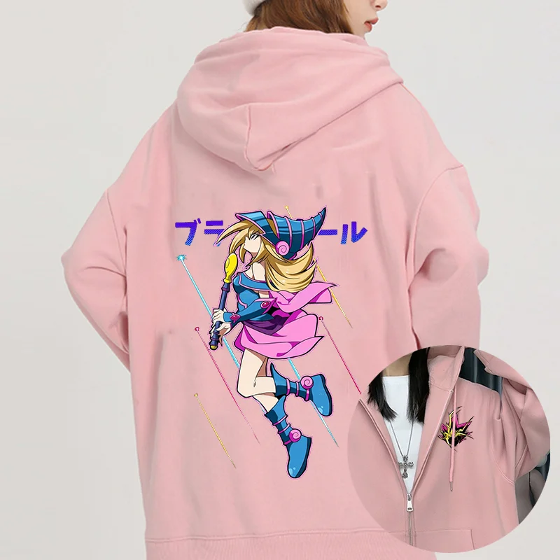 Фото Толстовки с принтом аниме Yugi Muto Atem Dark Magician, уличные спортивные повседневные толстовки для пар, студентов №1