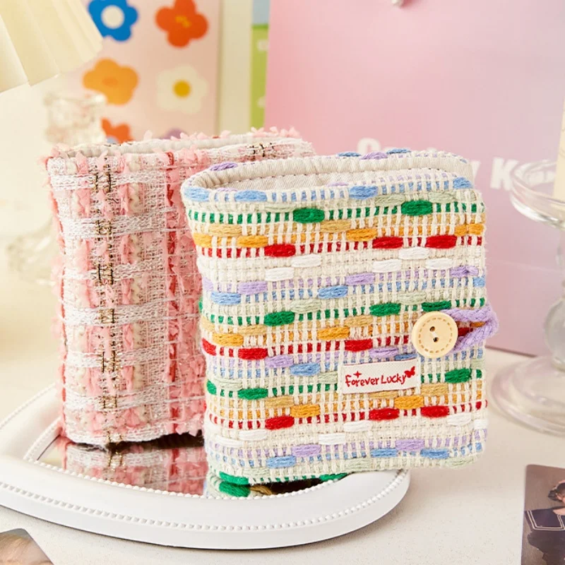 A8 мягкие тканевые обложки блокноты и журналы милые мини-фотокарточки папка для