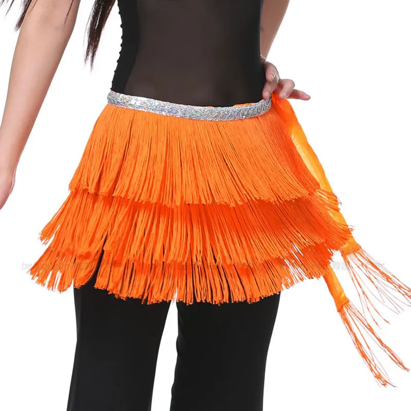 

Tassels Belly Dance Hip Scarf Tassel Waist Scarf Sequin Dancing Bandag Oriental Dance Costumes For Women