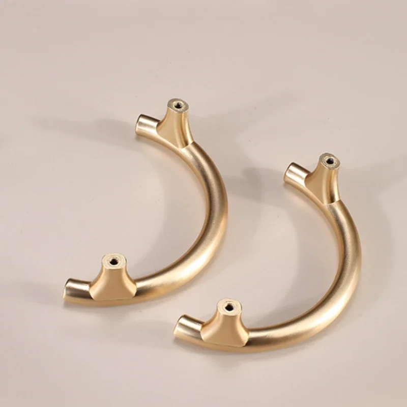Новая полукруглая ручка для коридора дверное окно золотой цвет мебель из