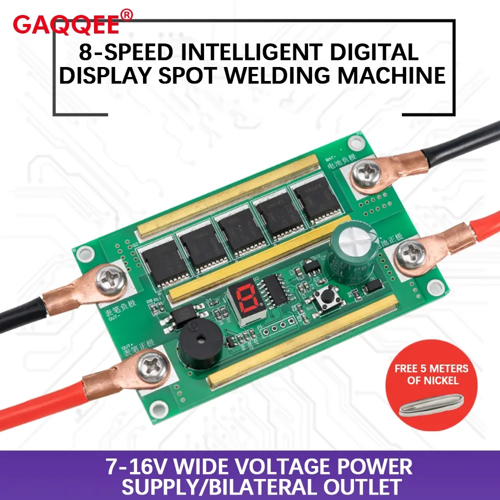 

Новый аппарат для сварки пятнами с цифровым дисплеем, портативная небольшая печатная плата «сделай сам» для литиевой батареи, 8-ступенчатый...