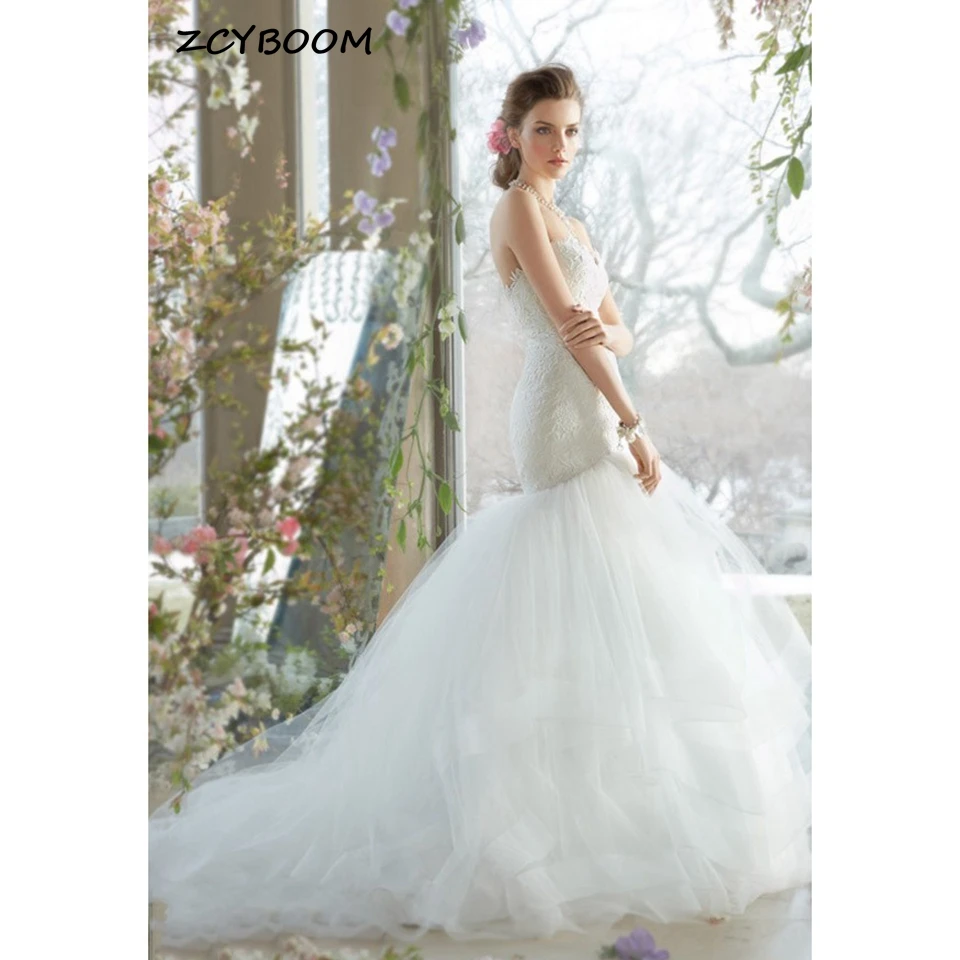 

Элегантное белое свадебное платье без рукавов с аппликацией сердечка 2023 платье в пол с юбкой-годе из органзы со шлейфом и молнией свадебное платье