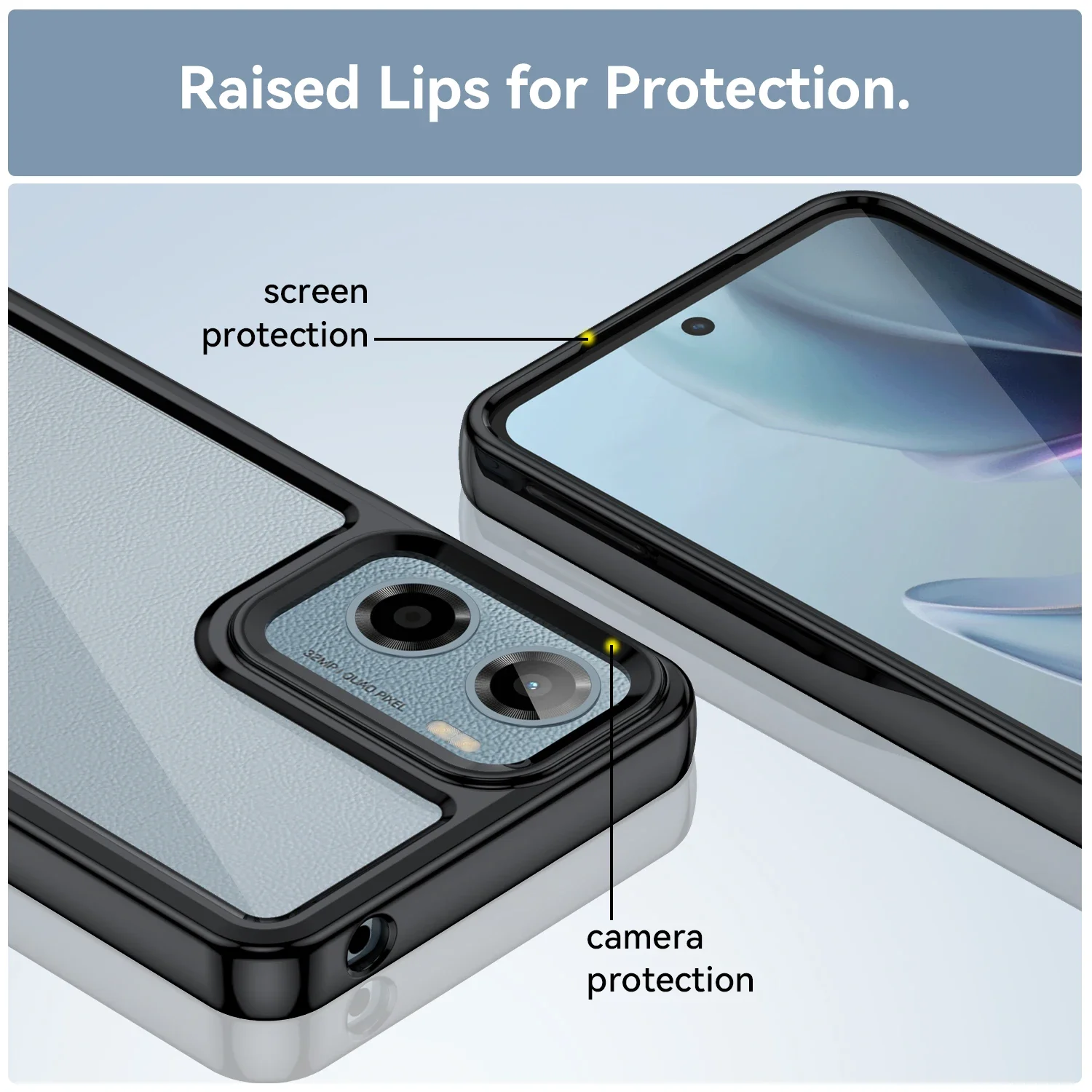 Прозрачный красочный чехол из ТПУ для телефона Motorola Moto E15 G05 G15 Power G35 G55 G75 G85 5G