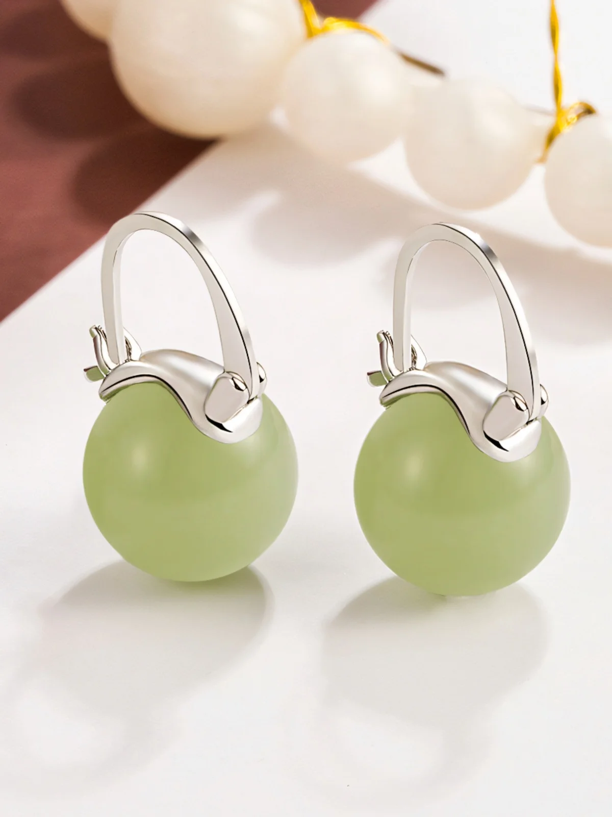 Серьги Hetian Jade роскошные и высококачественные серьги National Sle уникальные