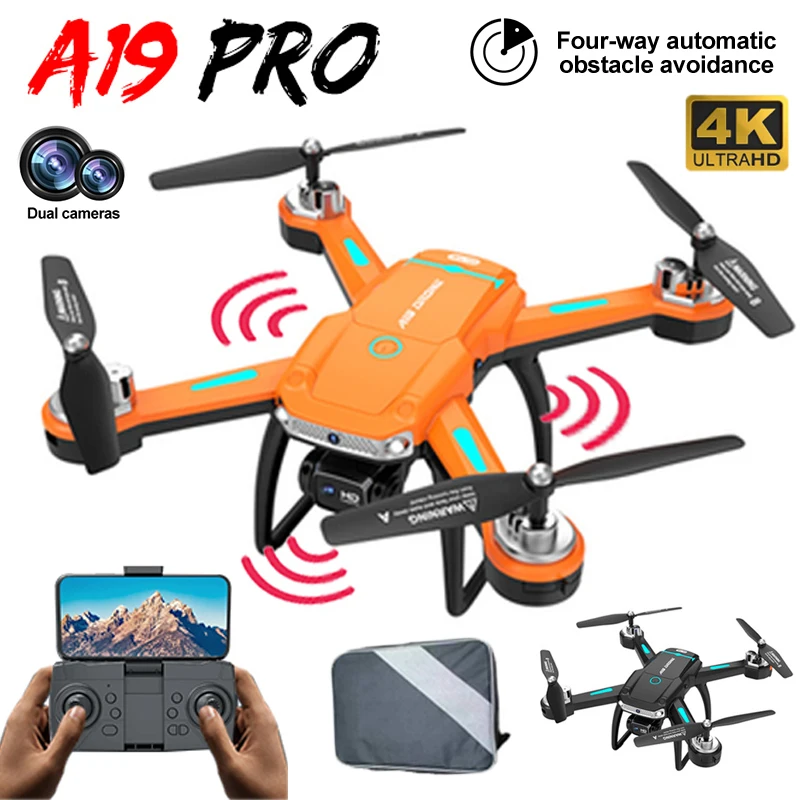 

Новинка 2022, профессиональный Квадрокоптер A19 с GPS, двойной Hd-камерой