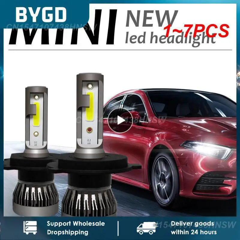 

1~7PCS PAMPSEEmini H7 H4 LED Bulb Car Headlight H11 H1 H8 H3 H9 9005/HB3 9006/HB4 Hi-Lo Beam 72W 12000LM Auto Headlamp LEDs