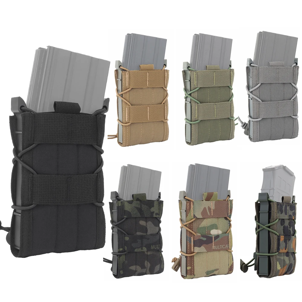 Outdoor Tactical 5.56 Magazine Pouch Holder Hunting AK AR M4 AR15 Rifle Pistol Single Mag Bag Holster Case for Molle System Belt
