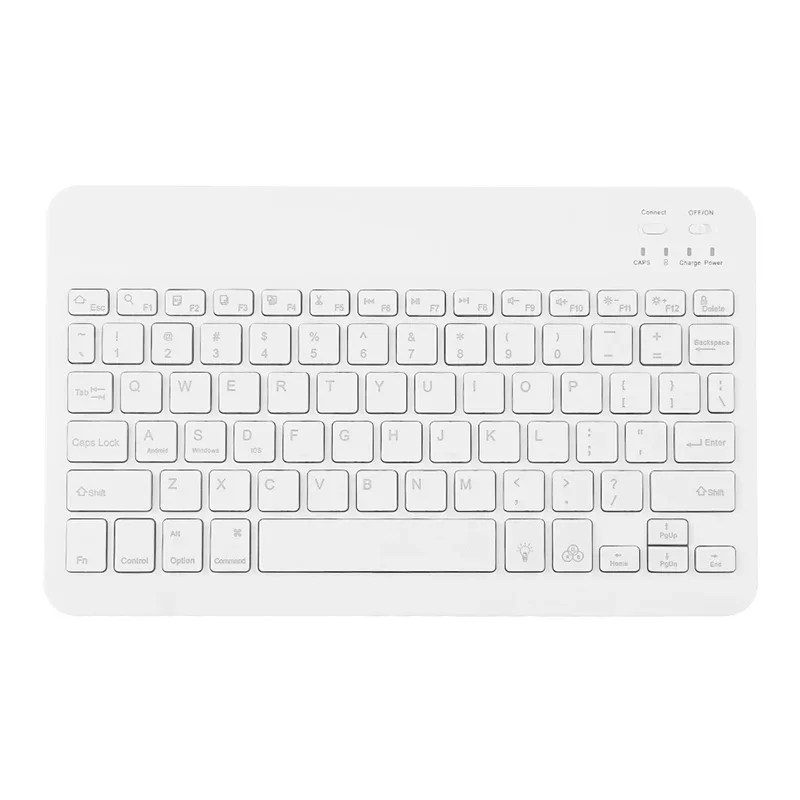 Чехол из искусственной кожи со съемной беспроводной Bluetooth-клавиатурой для