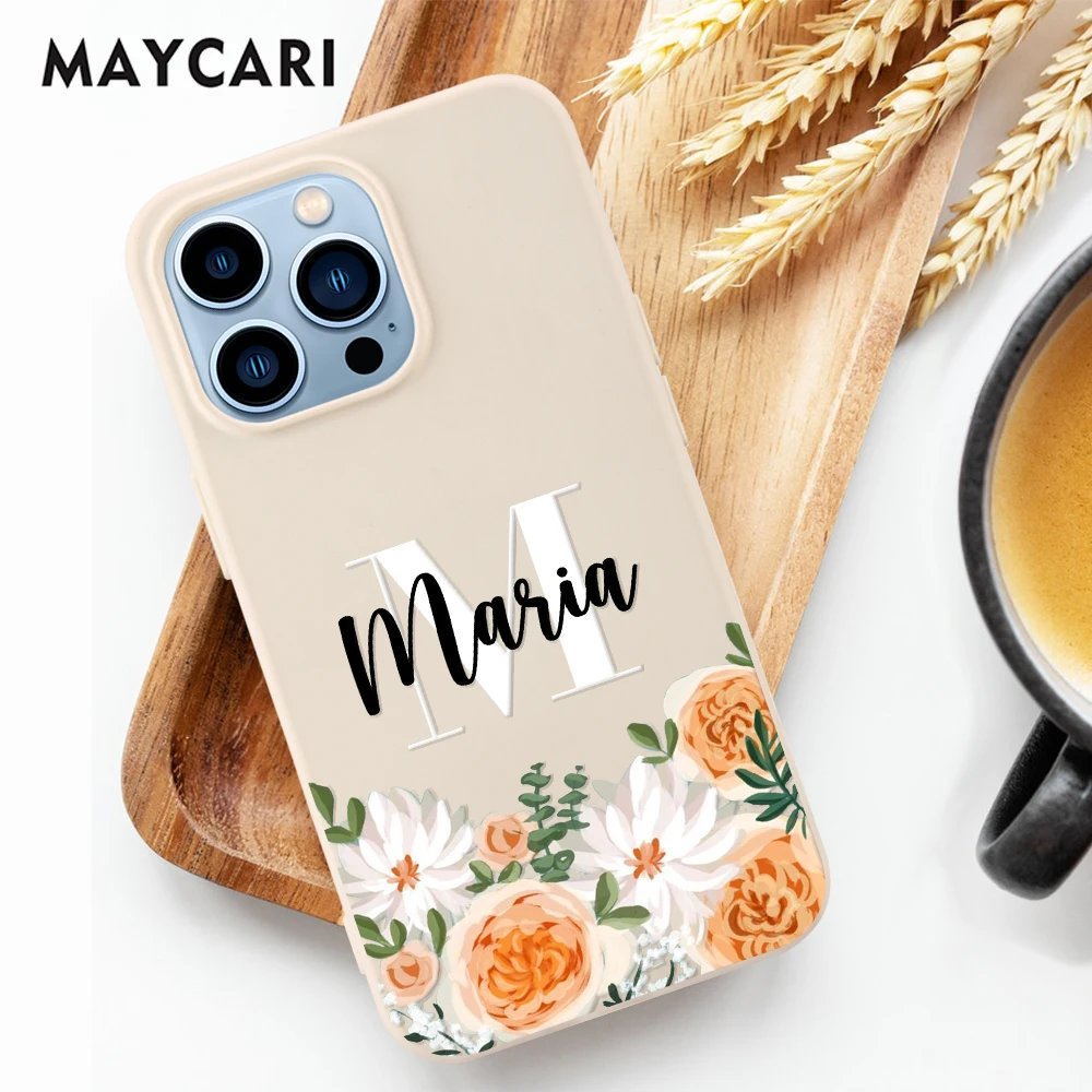 Индивидуальный чехол MAYCARI для iPhone 13 12 11 Pro Max 7 8 Plus X XS XR SE мягкий телефона с