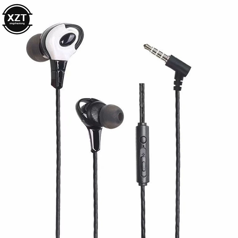 

New Fashion Sports Music Headphones Wired Earbud In-ear Subwoofer Stereo With Microphone For Samsung Xiaomi Huawei Phone