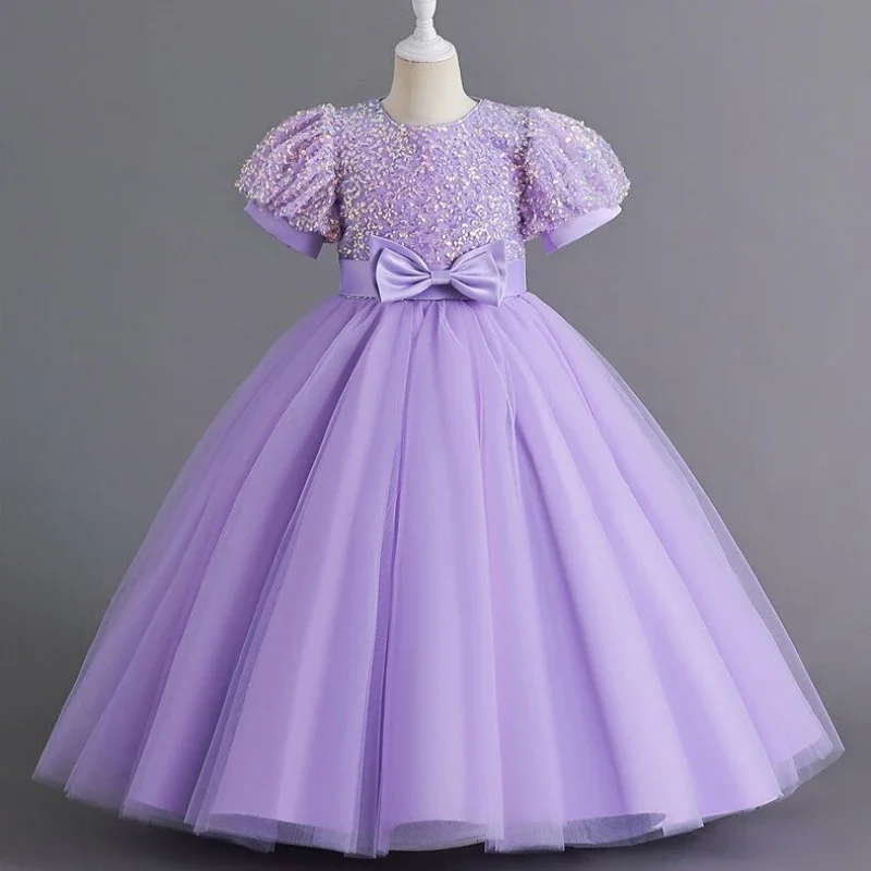 Женское длинное платье элегантное сиреневого цвета для свадьбы дня рождения 7 9 13