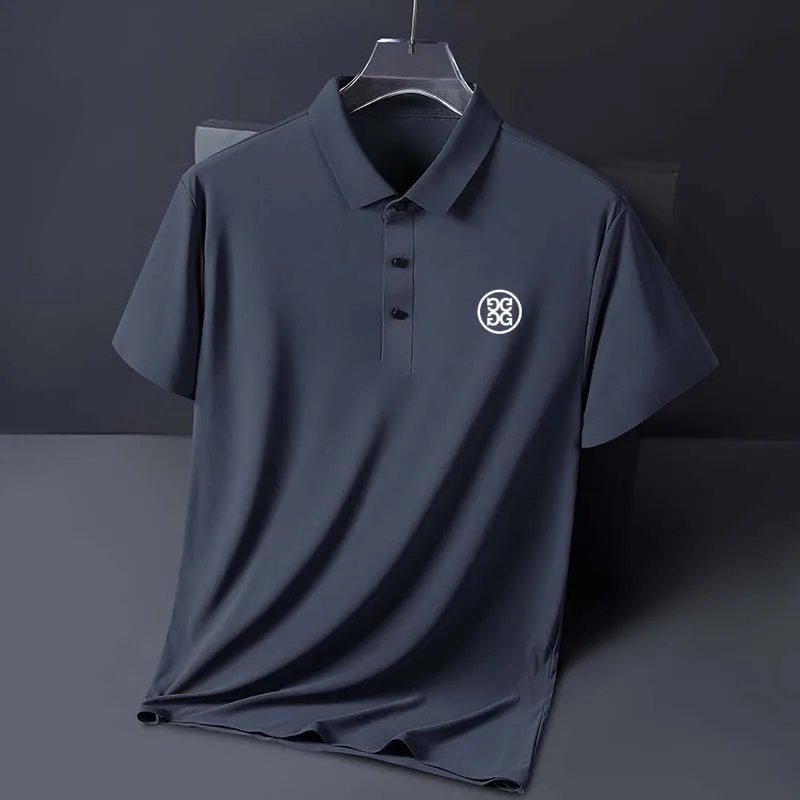 Men's breathable golf jersey, comfortable quick drying clothes, short sleeved polo, top, spring 2023