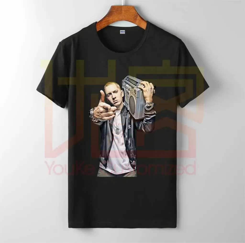 Футболка eminem Мужская футболка в стиле хип-хоп футболки makaveli rapper snoop dogg biggie smalls j