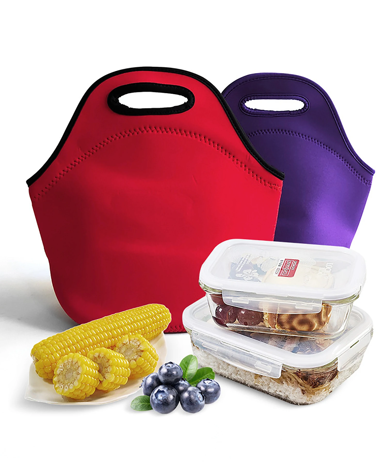 

Neoprene Portable Lunch Bag Thermal Insulated Bento Box Tote Cooler Pouch Dinner Container Picnic Kid School Food Storage Bags