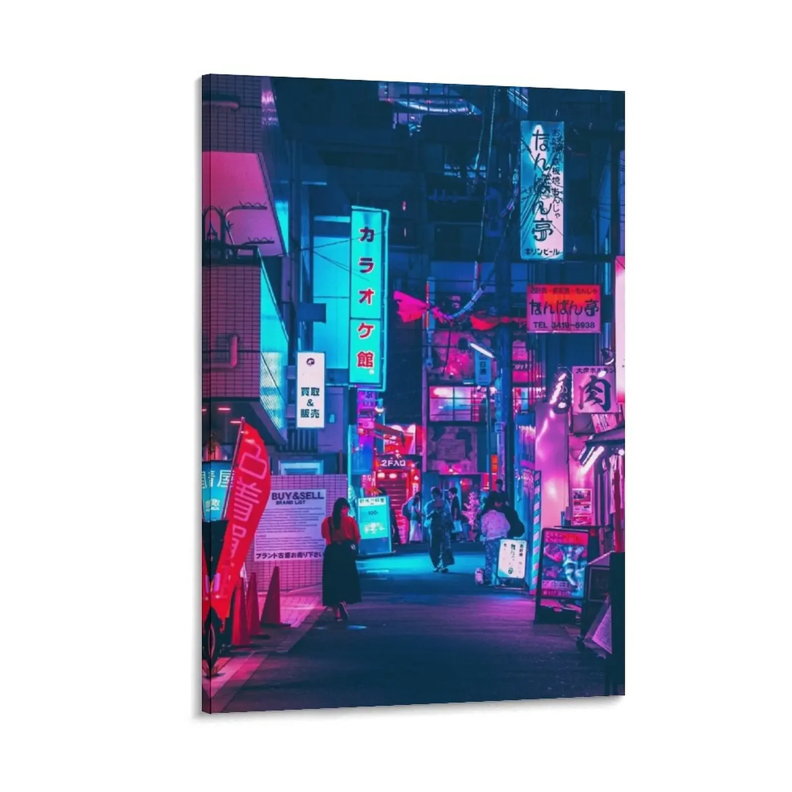 Неоновая картина Muse печать на холсте