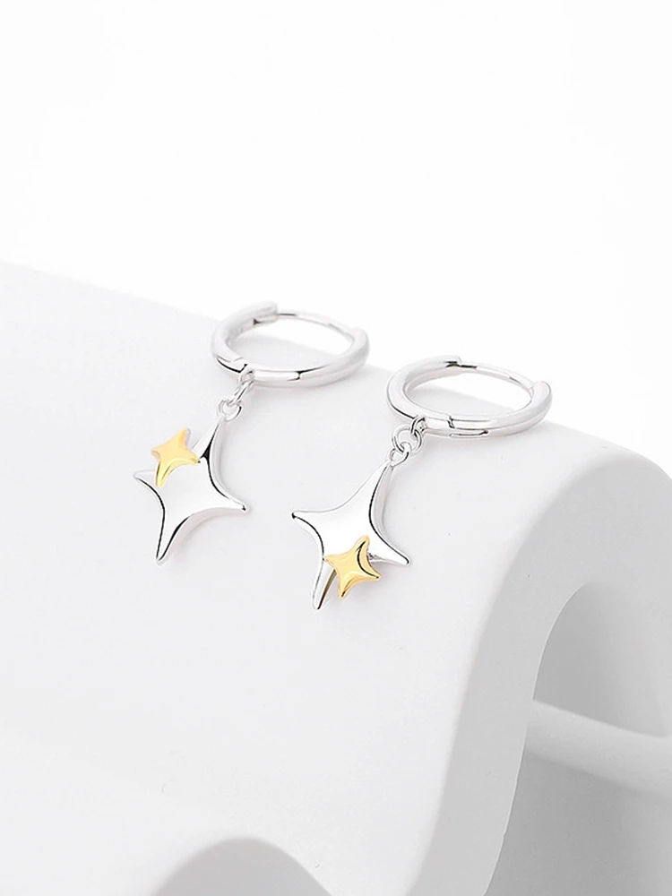 

Silver Star Dangle Earring For Women Kolczyki Srebrne 925 Orecchini Donna Brinco De Prata Original Feminina Fashion Jewelry 2022