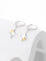 silver star dangle earring for women kolczyki srebrne 925 orecchini donna brinco de prata original feminina fashion jewelry 2022