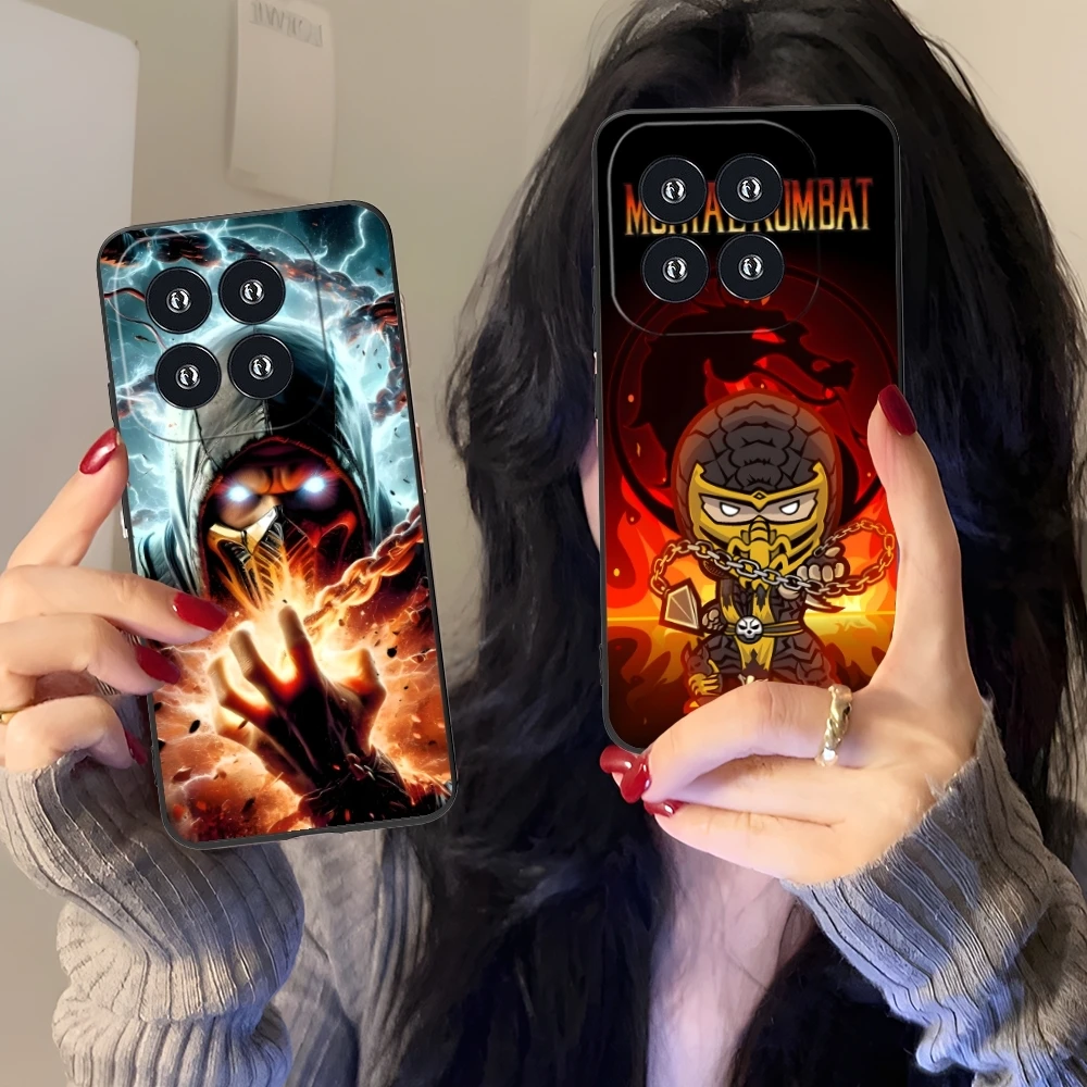 Чехол для мобильного телефона Mortal Kombat Scorpion Xiaomi 14 13 12 11 10 9 T Ultra Lite Pro S SE X 5G черный