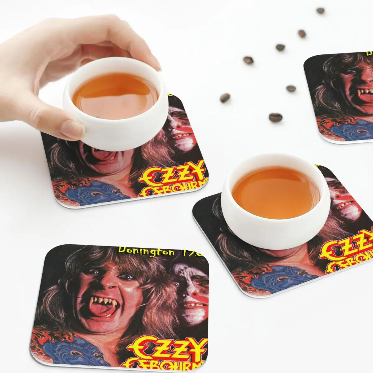 Ozzy Osbourne Merch Prince Of Darkness Подставки Кухонные салфетки Изоляционные коврики для чашек