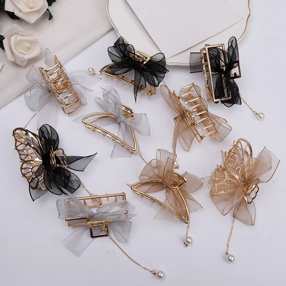 

Women Plush Hair Claws Fashion Hair Clips Female Hair Crabs Soft Girl Hairgrips Elegant Headwear Women Hair Accessories Ornament