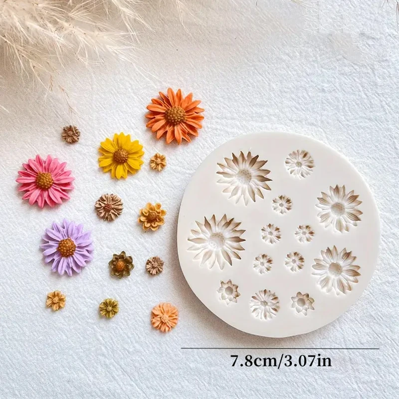 

Силиконовая Форма «Маленькая Ромашка-подсолнух» Для Поделок: Серьги, Кулоны, Украшения Для Шоколадных Тортов, Рукоделие